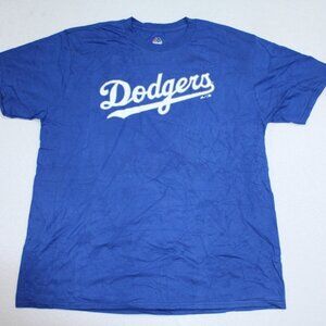 Majestic Men Blue Los Angeles Dodgers Bellinger 35 Short Sleeve Tee XL